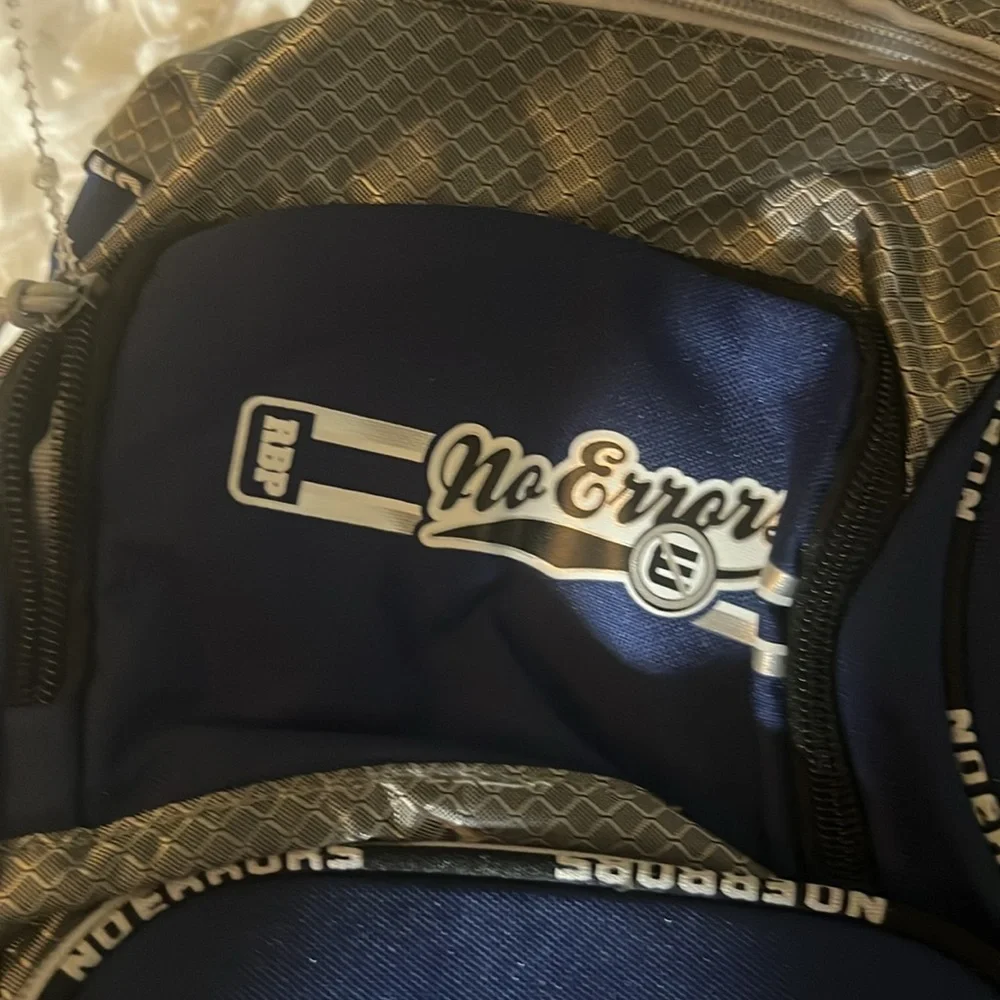 No Errors RBP Rookie Baseball Backpack Blue Gray Sports Equipment Bag NWOT
